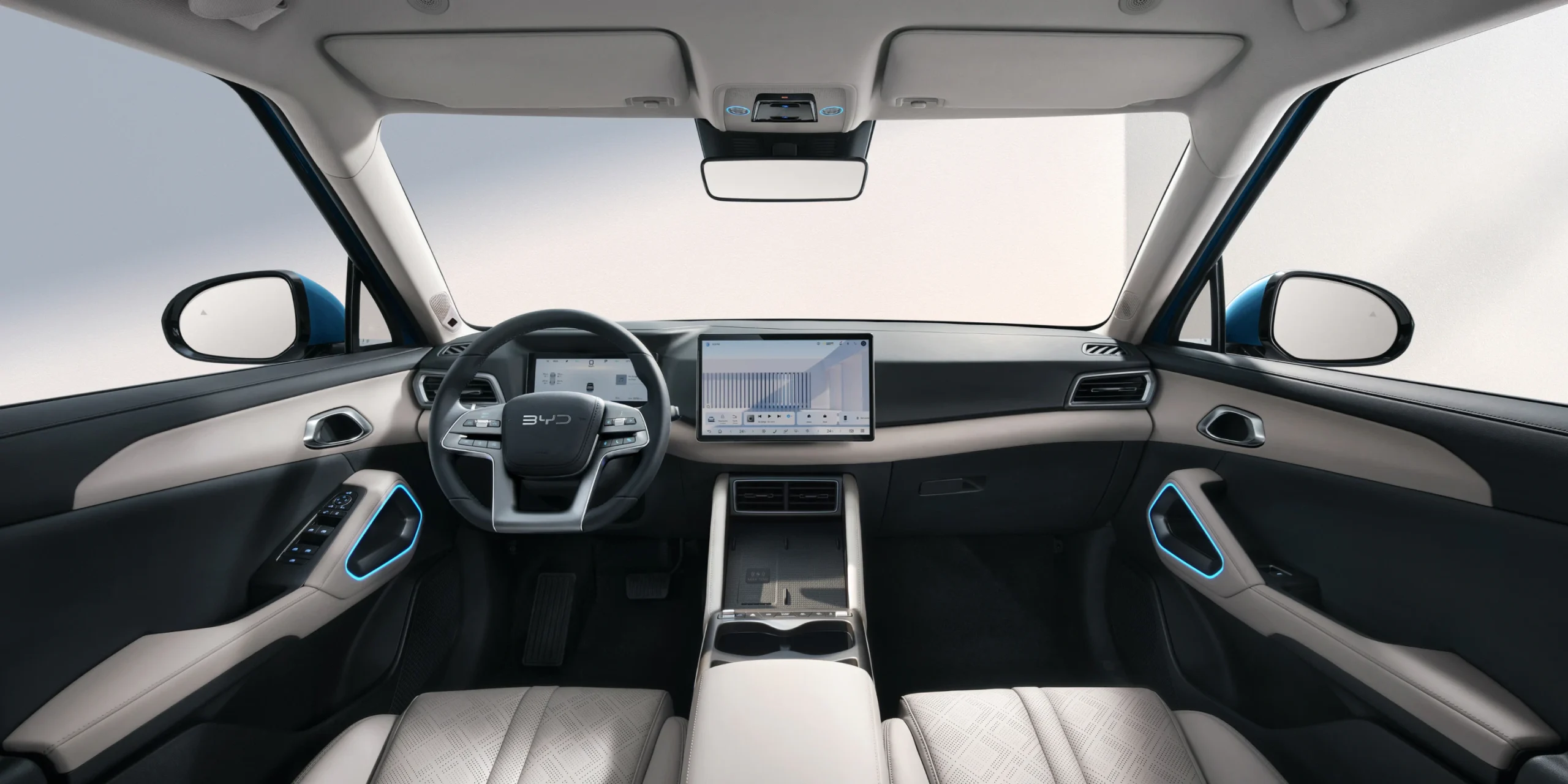 BYD ATTO 2 DM-i belső tere elöl